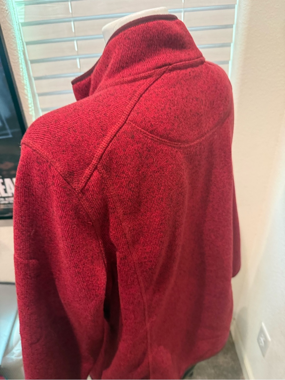 L.L.Bean Women‎ XL Sweater Fleece Full-Zip Jacket Berry Red - Picture 5 of 5